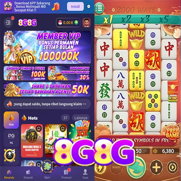 8G8G Bonus Member Baru 100%